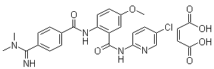 结构式 CAS# 936539-80-9, 贝曲西班马来酸盐