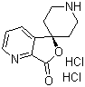 结构式 CAS# 936626-74-3, 螺[呋喃并[3,4-b]吡啶-5(7H),4'-哌啶]-7-酮二盐酸盐