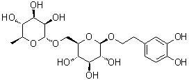structure of CAS# 93675-88-8, Forsythoside E;2-(3,4-Dihydroxyphenyl)ethyl 6-O-(6-deoxy-alpha-L-mannopyranosyl)-beta-D-glucopyranoside