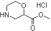 结构式 CAS# 937063-34-8, 2-吗啉羧酸甲酯盐酸盐