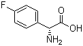 structure of CAS# 93939-74-3, (R)-4-Fluorophenylglycine;4-Fluoro-D-alpha-phenylglycine