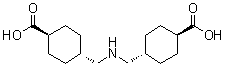 structure of CAS# 93940-19-3, [trans(trans)]-(4,4'-[Iminobis(methylene)]biscyclohexanecarboxylic acid