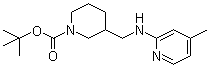 3-[[(4-Methyl-2-pyridinyl)amino]methyl]-1-piperidinecarboxylic acid tert-butyl ester molecular structure (CAS 939986-31-9)