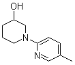 1-(5-甲基-2-吡啶基)-3-哌啶醇分子结构 (CAS 939986-71-7)