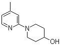 结构式 CAS# 939986-80-8, 1-(4-甲基-2-吡啶基)-4-哌啶醇