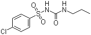 structure of CAS# 94-20-2, Chloropropamide;1-(4-Chlorophenylsulfonyl)-3-propylurea