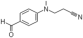 structure of CAS# 94-21-3, 4-[(2-Cyanoethyl)methylamino]benzaldehyde;3-[(4-Formylphenyl)methylamino]propiononitrile