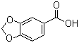 结构式 CAS# 94-53-1, 胡椒酸; 3,4-亚甲二氧基苯甲酸