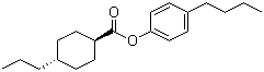 反式-4-丙基环己烷甲酸 4-丁基苯酯分子结构 (CAS 94041-26-6)
