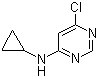 structure of CAS# 941294-43-5, 4-Chloro-6-(cyclopropylamino)pyrimidine