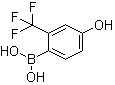 structure of CAS# 943918-05-6, 4-Hydroxy-2-(trifluoromethyl)benzeneboronic acid