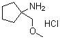 structure of CAS# 944146-30-9, 1-(Methoxymethyl)cyclopentanamine hydrochloride (1:1)