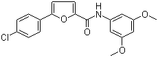 结构式 CAS# 944261-79-4, 5-(4-氯苯基)-N-(3,5-二甲氧基苯基)-2-呋喃甲酰胺
