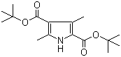 结构式 CAS# 94461-44-6, 2,4-二甲基吡咯-3,5-二羧酸二叔丁酯