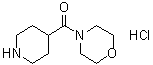 结构式 CAS# 94467-73-9, 4-(吗啉基羰基)哌啶盐酸盐