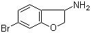 结构式 CAS# 944709-63-1, 6-溴-2,3-二氢苯并呋喃-3-胺