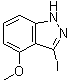 结构式 CAS# 944898-81-1, 3-碘-4-甲氧基-1H-吲唑