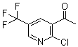 结构式 CAS# 944904-73-8, 1-[2-氯-5-(三氟甲基)-3-吡啶基]乙酮
