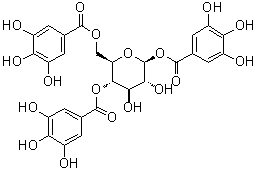 1,4,6-三-O-没食子酰-beta-D-吡喃葡萄糖分子结构 (CAS 94513-58-3)