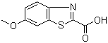 structure of CAS# 946-13-4, 6-Methoxy-2-benzothiazolecarboxylic acid;6-Methoxybenzothiazole-2-carboxylic acid