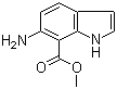 6-氨基-1H-吲哚-7-羧酸甲酯分子结构 (CAS 946840-95-5)