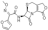(alphaZ)-alpha-(甲氧基亚胺)-N-[(5aR,6R)-1,4,5a,6-四氢-1,7-二氧代-3H,7H-氮杂环丁烷并[2,1-b]呋喃并[3,4-d][1,3]噻嗪-6-基]-2-呋喃乙酰胺分子结构 (CAS 947723-87-7)