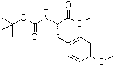 structure of CAS# 94790-24-6, N-tert-Butoxycarbonyl-O-methyl-L-tyrosine methyl ester;(S)-2-[(tert-Butoxycarbonyl)amino]-3-(4-methoxyphenyl)propionic acid methyl ester