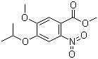 structure of CAS# 948553-02-4, 5-Methoxy-4-isopropoxy-2-nitrobenzoic acid methyl ester