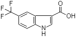 结构式 CAS# 948579-72-4, 5-(三氟甲基)-1H-吲哚-3-甲酸