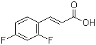 structure of CAS# 94977-52-3, 2,4-Difluorocinnamic acid;trans-2,4-Difluorocinnamic acid