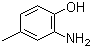 structure of CAS# 95-84-1, 2-Amino-p-cresol;2-Amino-4-methylphenol; 6-Hydroxy-m-toluidine
