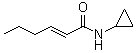 (2E)-N-Cyclopropyl-2-hexenamide molecular structure (CAS 950986-78-4)