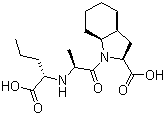 结构式 CAS# 95153-31-4, 培哚普利; (2S,3aS,7aS)-1-[(2S)-2-[[(2S)-1-羧基丁基]氨基]丙酰]-2,3,3a,4,5,6,7,7a-八氢吲哚-2-羧酸