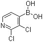 结构式 CAS# 951677-39-7, 2,3-二氯吡啶-4-硼酸