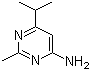 结构式 CAS# 95206-97-6, 2-甲基-6-(1-甲基乙基)-4-嘧啶胺