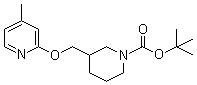 3-[[(4-Methyl-2-pyridinyl)oxy]methyl]-1-piperidinecarboxylic acid tert-butyl ester molecular structure (CAS 954231-36-8)