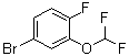 structure of CAS# 954235-78-0, 4-Bromo-2-(difluoromethoxy)-1-fluorobenzene;4-Bromo-2-(1,1-difluoromethoxy)-1-fluorobenzene