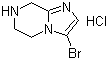 结构式 CAS# 954239-19-1, 3-溴-5,6,7,8-四氢咪唑并[1,2-a]吡嗪盐酸盐