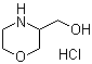 structure of CAS# 955400-09-6, 3-Morpholinemethanol hydrochloride;Morpholin-3-ylmethanol hydrochloride