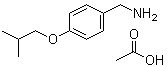 结构式 CAS# 955997-89-4, 4-(2-甲基丙氧基)苯甲胺乙酸盐