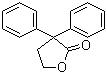 structure of CAS# 956-89-8, 4-Hydroxy-2,2-diphenylbutyric acid gamma-lactone;alpha,alpha-Diphenyl-gamma-butyrolactone