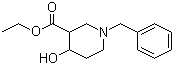 结构式 CAS# 956010-25-6, 4-羟基-1-苄基-3-哌啶羧酸乙酯