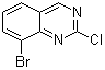 structure of CAS# 956100-63-3, 8-Bromo-2-chloroquinazoline