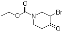 结构式 CAS# 95629-02-0, 3-溴-4-氧代哌啶-1-甲酸乙酯