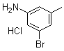 structure of CAS# 957034-79-6, 3-Bromo-5-methylaniline hydrochloride;3-Bromo-5-methylbenzenamine hydrochloride