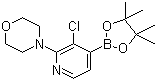 结构式 CAS# 957198-28-6, 2-(4-吗啉基)-3-氯吡啶-4-硼酸嚬哪醇酯