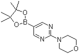 结构式 CAS# 957198-30-0, 2-(4-吗啉基)嘧啶-5-硼酸频哪醇酯