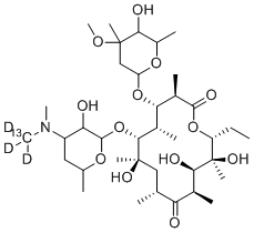 结构式 CAS# 959119-26-7, 红霉素-13C-d3