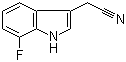 结构式 CAS# 959236-14-7, 7-氟吲哚-3-乙腈