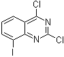 2,4-二氯-8-碘喹唑啉分子结构 (CAS 959237-40-2)